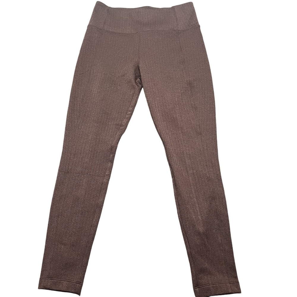Athleta Herringbone Delancey Tight Legging Pants Medium Women's Office Casual